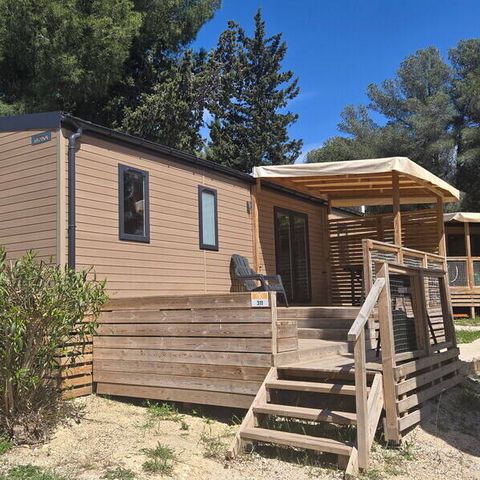 Mobile home 6 persons - Mobile-home | Premium | 3 Bedrooms | 6 Pers. | Raised terrace | 2 bathrooms | Air-con.