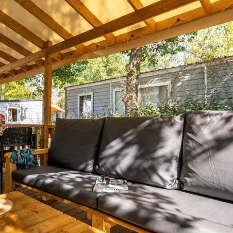 MOBILE HOME 6 people - Ultimate Plus | 3 Bedrooms | 6 Pers | Terrace Lounge | 2 bathrooms | Air conditioning | TV