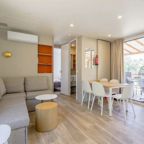 MOBILE HOME 6 people - Ultimate Plus | 3 Bedrooms | 6 Pers | Terrace Lounge | 2 bathrooms | Air conditioning | TV