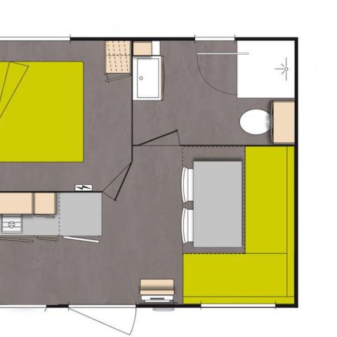 MOBILE HOME 2 people - Mobil Home Confort Mervent - 1 bedroom