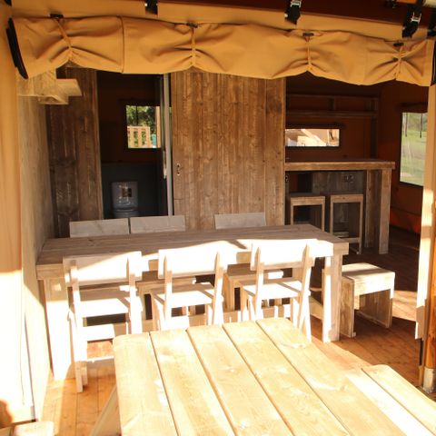CANVAS AND WOOD TENT 5 people - Lodge Privilège Nature - 2 bedrooms