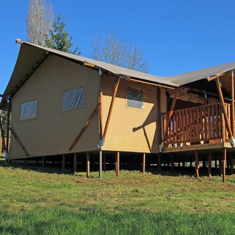 CANVAS AND WOOD TENT 5 people - Lodge Privilège Nature - 2 bedrooms