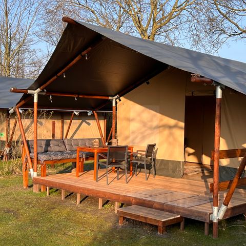 CANVAS AND WOOD TENT 4 people - Campsite 'de Val' - Safari tent 4 persons