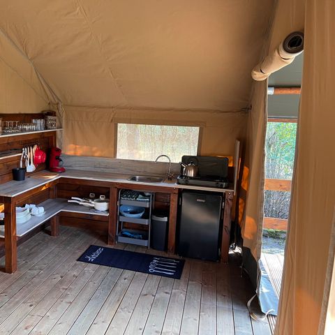 CANVAS AND WOOD TENT 4 people - Campsite 'de Val' - Safari tent 4 persons