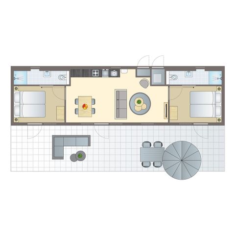 Bungalow 4 persons - 4-person accommodation
