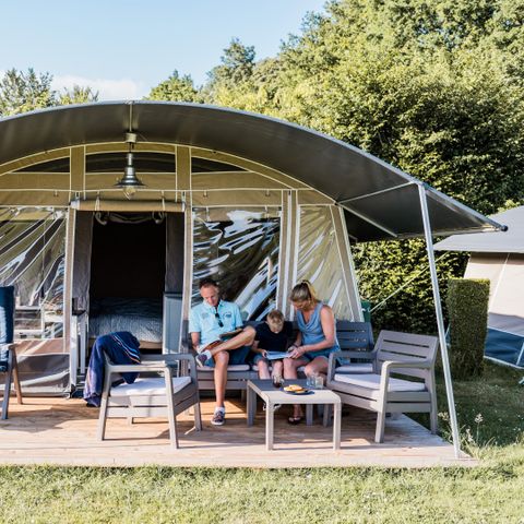 Canvas and wooden tent 5 persons - Safari tent