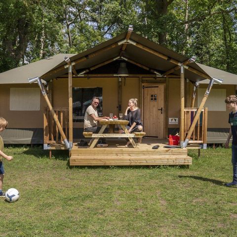 Canvas and wooden tent 7 persons - Aap Safari Tent