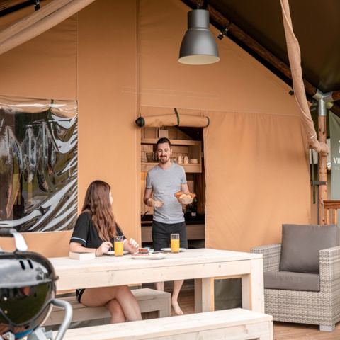 CANVAS AND WOOD TENT 6 people - Glamping tent