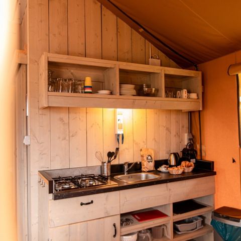 CANVAS AND WOOD TENT 6 people - Glamping tent
