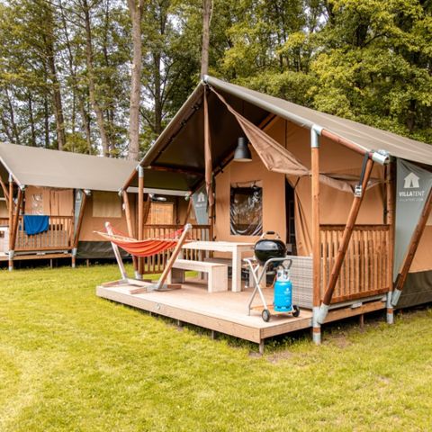 Canvas and wooden tent 6 persons - Glamping tent