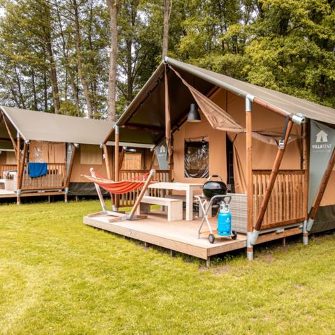 Canvas and wooden tent 6 persons - Glamping tent