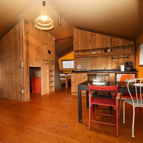 CANVAS AND WOOD TENT 7 people - Safari tent