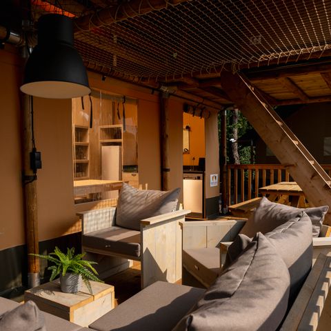 CANVAS AND WOOD TENT 7 people - Glamping tent