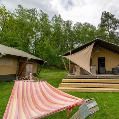 Canvas and wooden tent 5 persons - Glamping tent