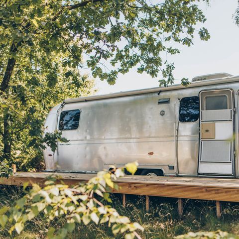 Accommodation 2 persons - Airstream with a hot tub