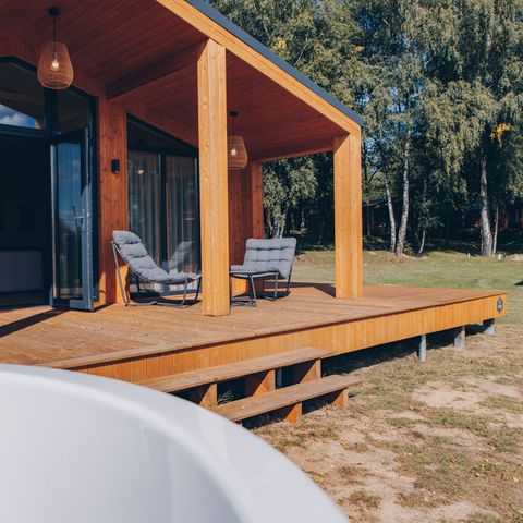Lodge 4 persons - Beach View Scandi with hot tub