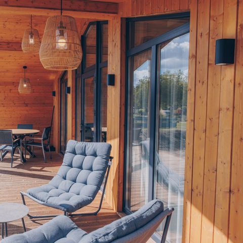 Lodge 4 persons - Beach View Scandi with hot tub