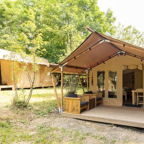 Canvas and wooden tent 4 persons - Comet