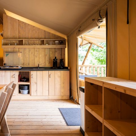 Canvas and wooden tent 7 persons - Dreamer 49