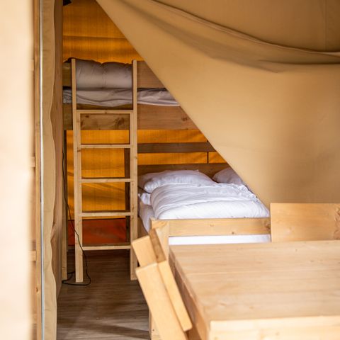 Canvas and wooden tent 5 persons - Safari tent
