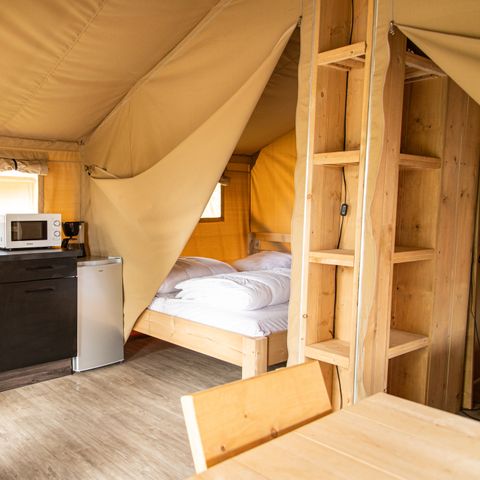 Canvas and wooden tent 5 persons - Safari tent