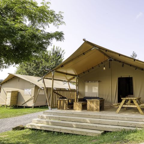 Canvas and wooden tent 7 persons - Sunshine 49
