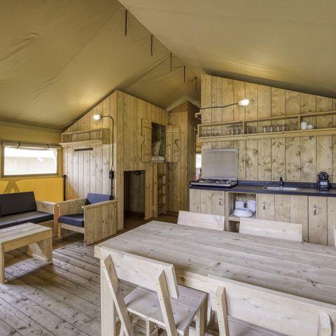 Canvas and wooden tent 7 persons - Sunshine 49