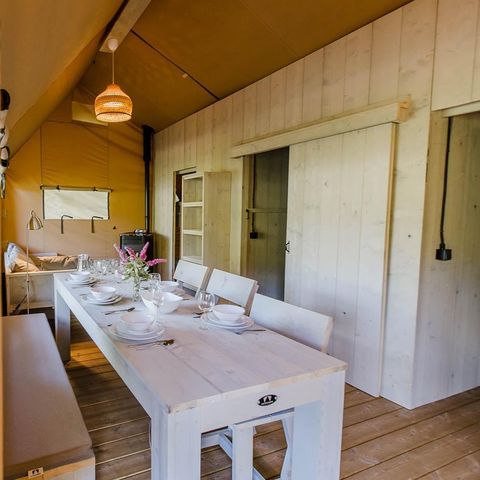 Canvas and wooden tent 8 persons - Ranger Lodge
