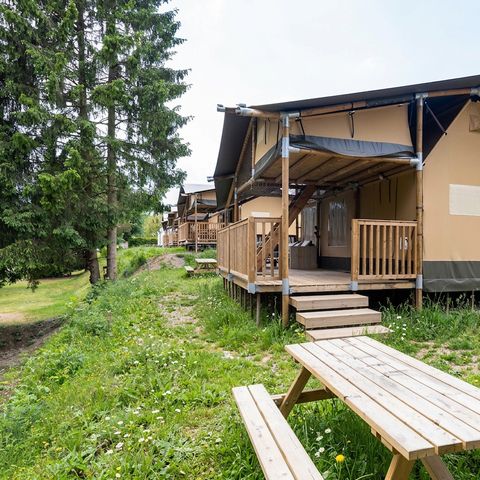 Canvas and wooden tent 8 persons - Ranger Lodge