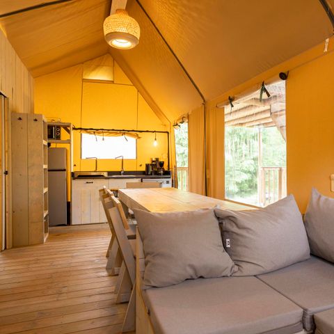 Canvas and wooden tent 8 persons - Ranger Lodge