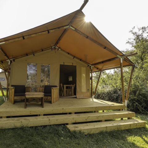 Canvas and wooden tent 5 persons - Comet 27