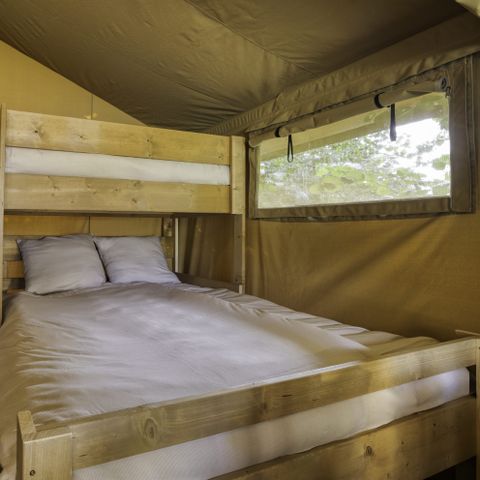 Canvas and wooden tent 5 persons - Comet 27