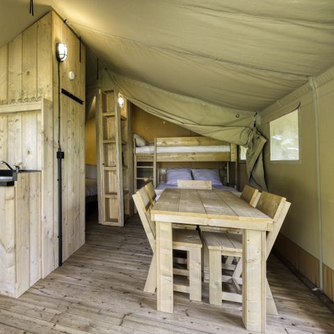 Canvas and wooden tent 5 persons - Comet 27