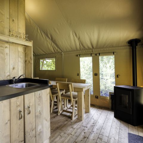 Canvas and wooden tent 5 persons - Comet 27