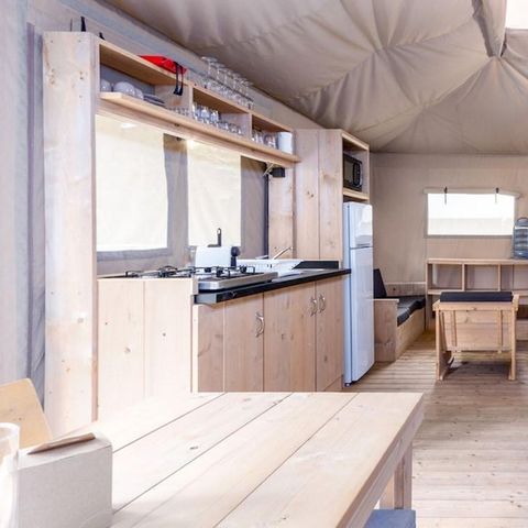 Canvas and wooden tent 5 persons - Stardust 40
