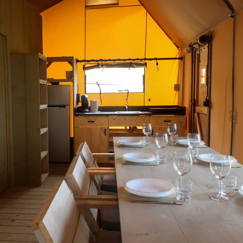 Canvas and wooden tent 6 persons - Ranger Lodge