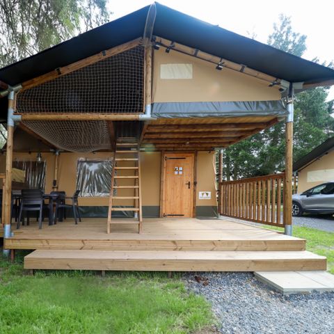 Canvas and wooden tent 6 persons - Ranger Lodge