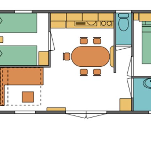 MOBILE HOME 4 people