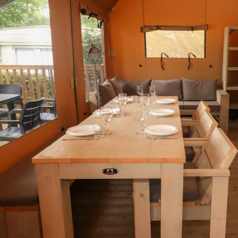 CANVAS AND WOOD TENT 6 people - Ranger Lodge