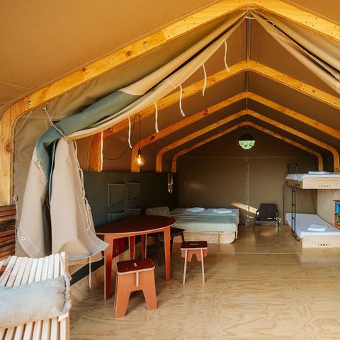 Canvas and wooden tent 4 persons - Wrap around tent
