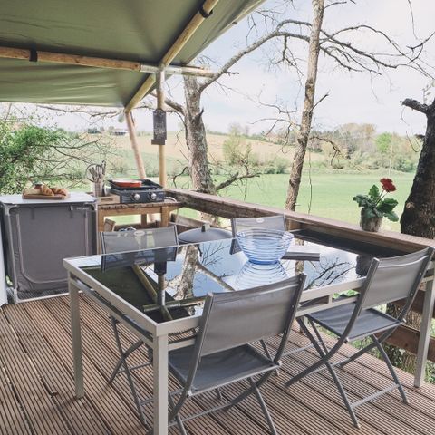 CANVAS AND WOOD TENT 5 people