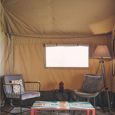 Canvas and wooden tent 5 persons