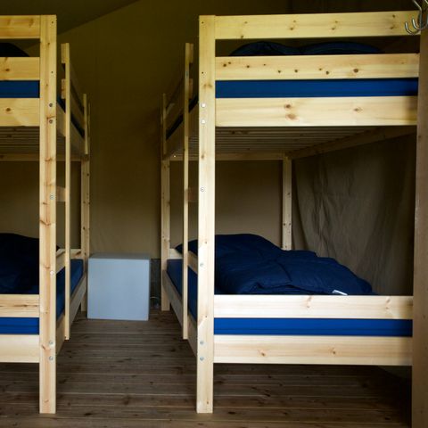 CANVAS AND WOOD TENT 6 people - Mini Camping Drentse Monden - Safari tent 6 persons