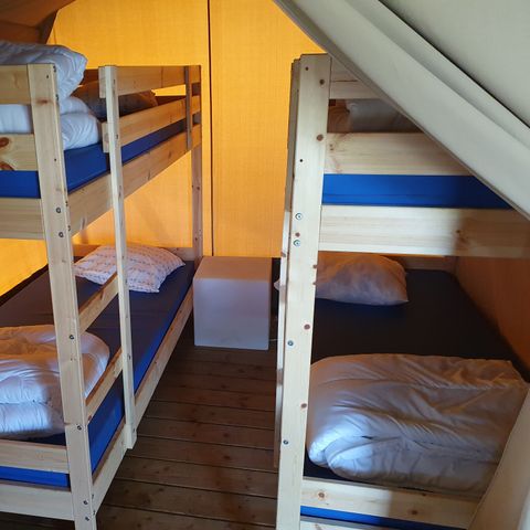Canvas and wooden tent 6 persons