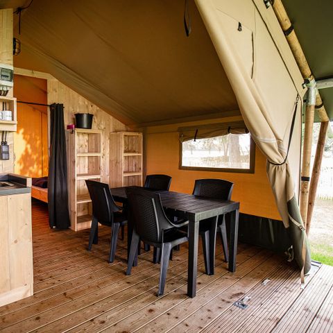 CANVAS AND WOOD TENT 4 people - Safari tent