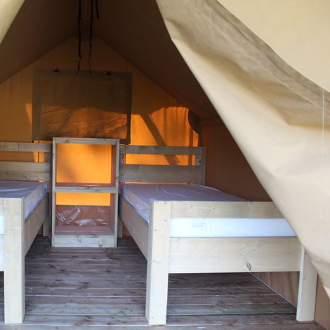 Canvas and wooden tent 2 persons