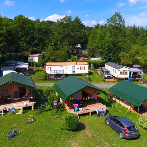 Canvas and wooden tent 6 persons - Field