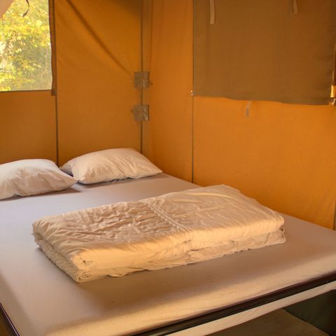 Canvas and wooden tent 6 persons - Forest