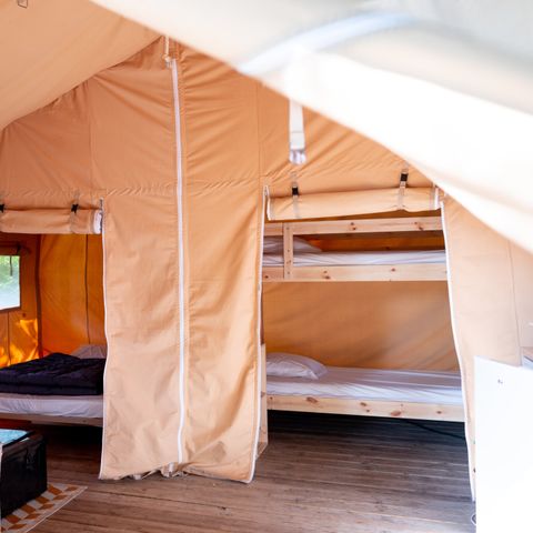 Canvas and wooden tent 6 persons