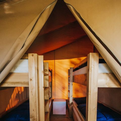 CANVAS AND WOOD TENT 6 people - (VALLEY)